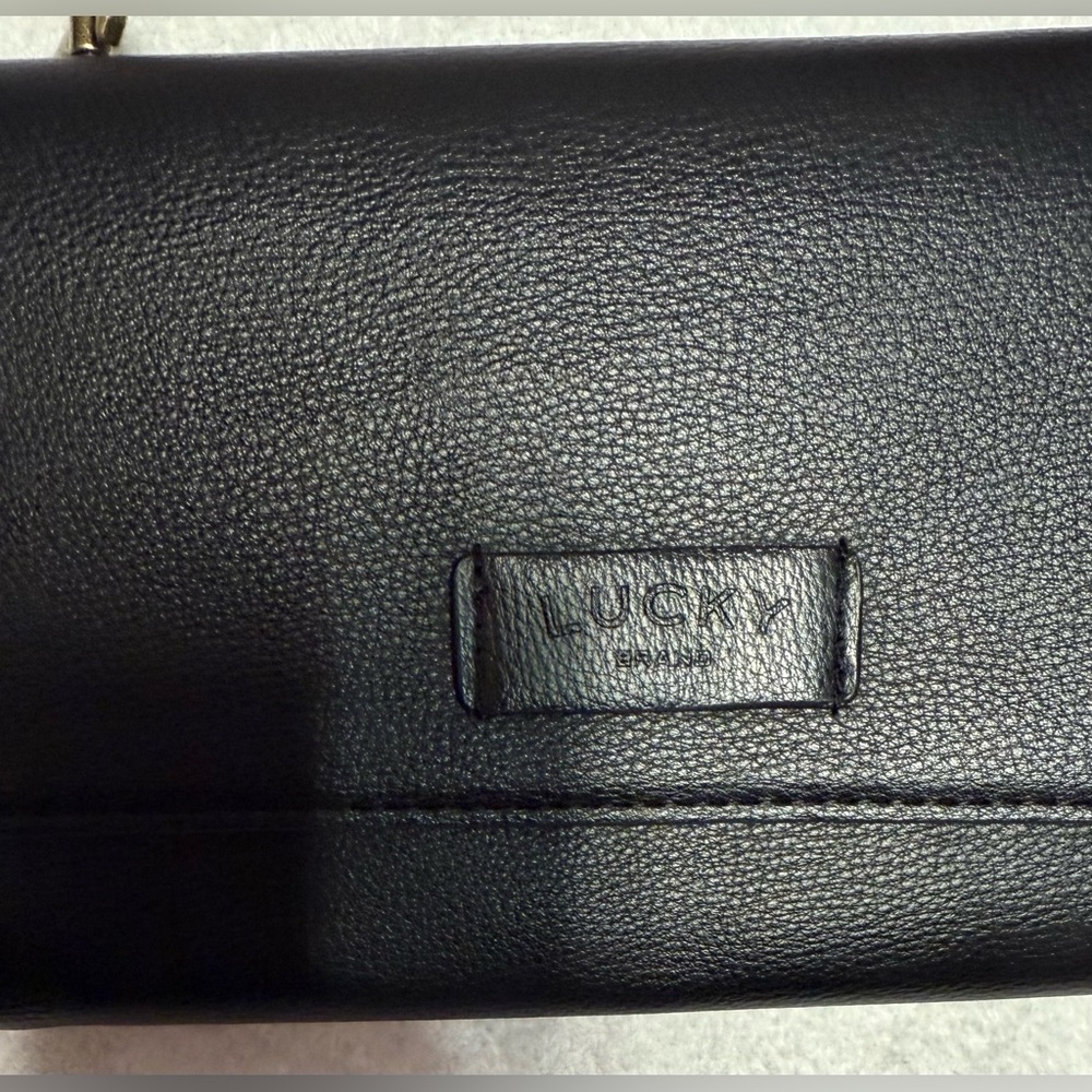Lucky Brand Jexx Black Crossbody Bag with Beige Strap - Picture 2 of 5